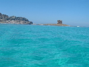 la pelosa vista da stintino